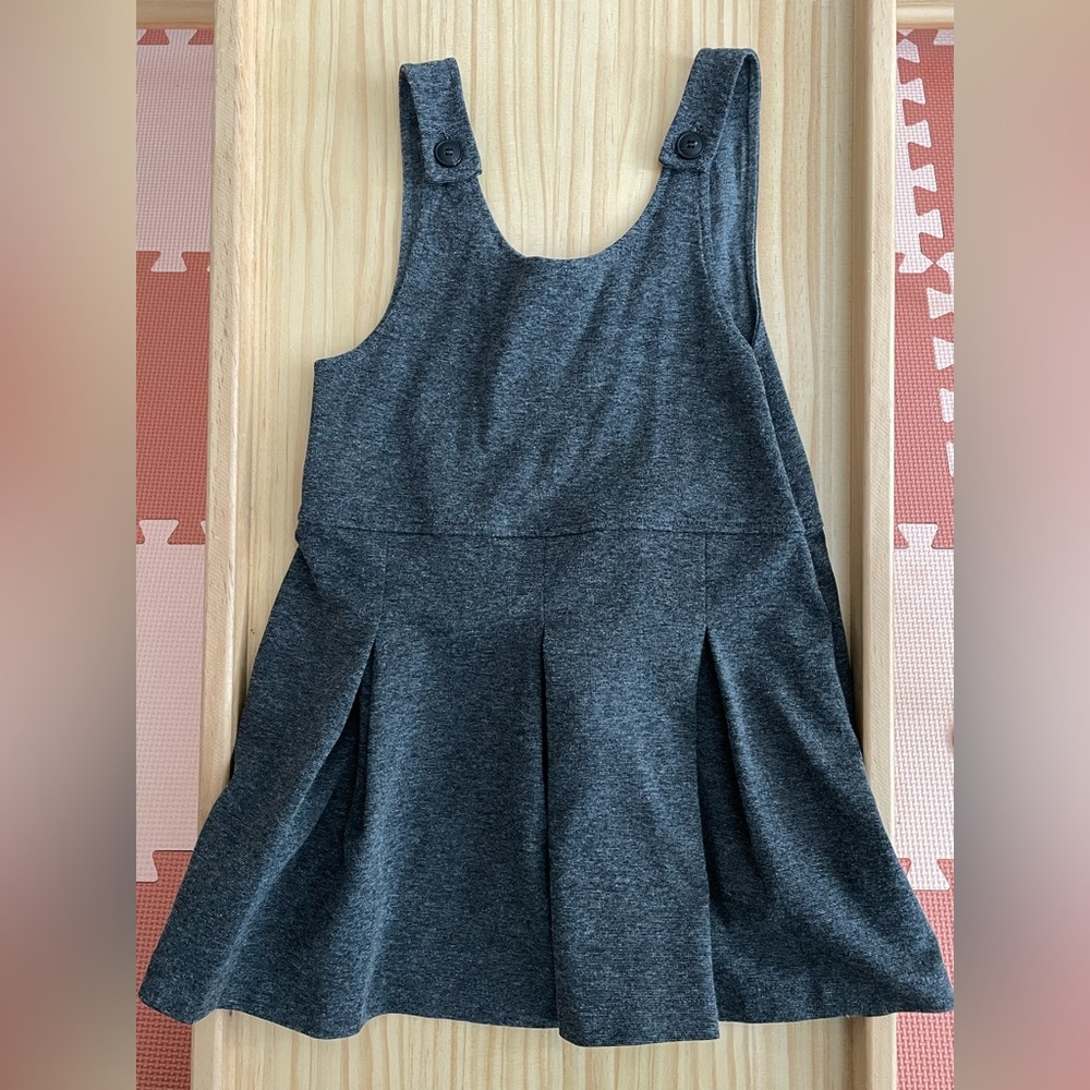 Girls Zara Charcoal Knit Fabric Dress